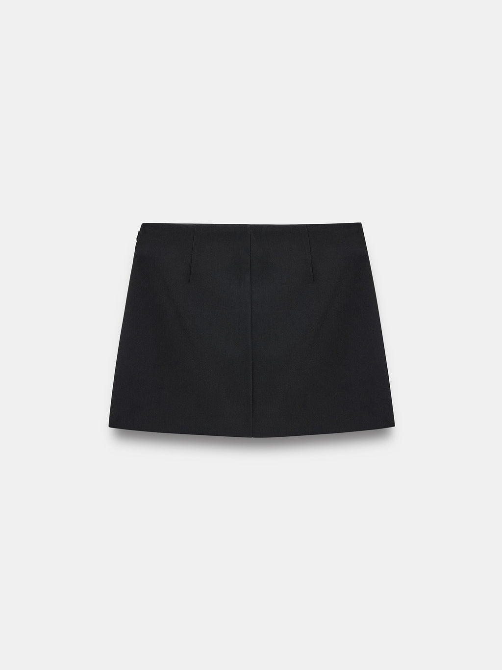 Buckle-Detail Mini Skort — Black