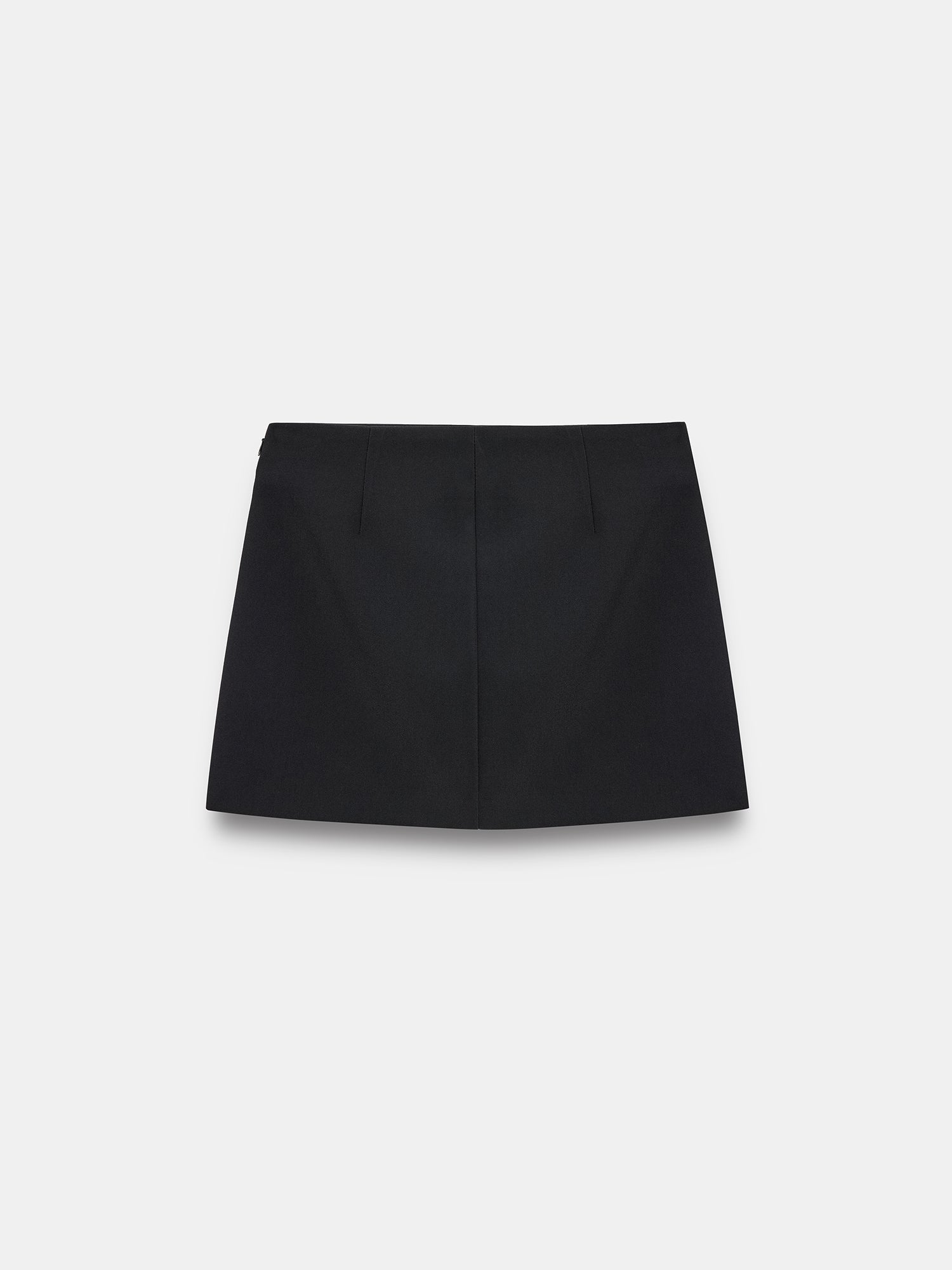 Buckle-Detail Mini Skort — Black